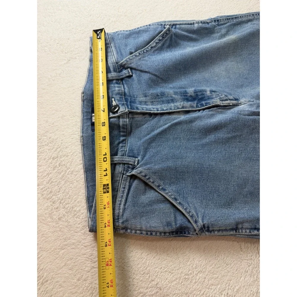 Uniqlo Utility Painter Pants Mens Small Blue Denim Carpenter Jeans Hammer Loop